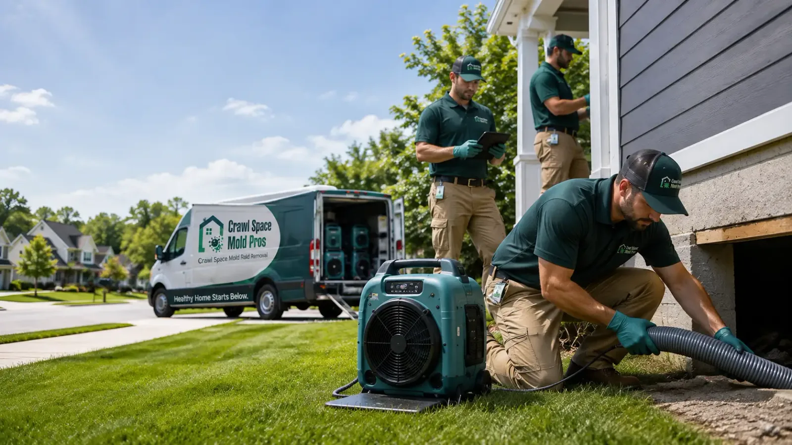 Crawl Space Mold Removal in Greene, RI
